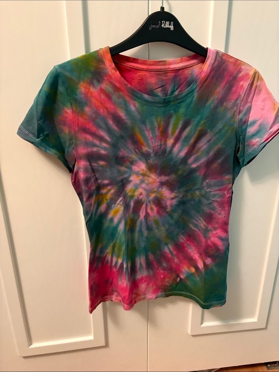 twik Tops - twik Tie-Dye Short Sleeve Tee in Pink, Green, Blue